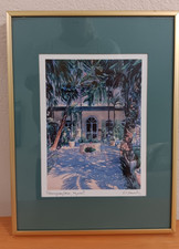 Hemmingway House FL Wall Art Robert S. Kennedy Lithograph Signed 12x9