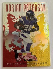 2013 Panini Rookies & Stars - Crusade Adrian Peterson Red Gold /99 Vikings picture