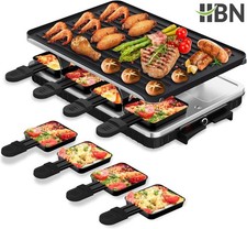 Raclette Table Grill, HBN Electric Grill,1500W Korean BBQ Grill Electric Griddle picture