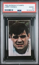 1969 Larry Csonka Rookie POP 1 Rarest v Topps RC Glendale Stamp HOF Card PSA 2.5 picture