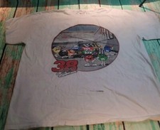 Vintage NASCAR Shirt Elliott Sadler #38 M&M's Racing Double Sided T Shirt  XL picture