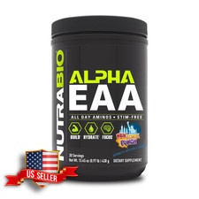 NutraBio Alpha EAA Amino Acid Powder for Muscle Growth & Hydration 30 Servings picture