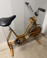 Vintage Schwinn XR-7 Exercise Bike Harvest Gold Speedometer Timer Work picture