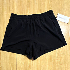 Athleta Hit Your Stride Run Short Women’s Running Shorts Black Quick Dry S picture