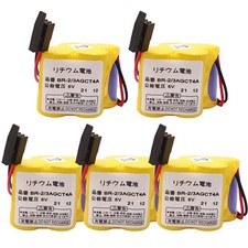5X BR-2/3AGCT4A 6V PLC Battery For FANUC A98L-0031-0025 CNC Mahine w Black Plug picture