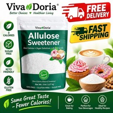 Viva Doria Allulose Sweetener, 5 lb (2.27 kg) | Zero 80 Ounce (Pack of 1) picture