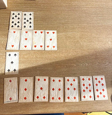 Rare 18th C Italian Playing Cards All’Aquila Bologna 14 Card Partial Deck picture
