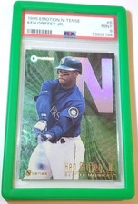 KEN GRIFFEY JR 1995 SKYBOX EMOTION N-TENSE INSERT SEATTLE MARINERS PSA 9💎RARE🔥 picture