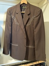Men’s Western Sport Coat By Scully Size 40, Looks New picture