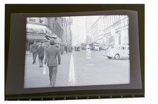 C. 1940s San Francisco Market St Railway Interurban Trolley City Photo Negative picture