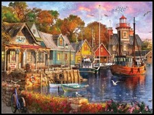 Harbor Evening - DIY Chart Counted Cross Stitch Patterns Needlework embroidery  picture