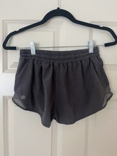 Lululemon Speed Up High Rise Short 2.5 Womens 6 Charcoal Gray Mesh Vent picture
