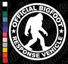 Official Bigfoot Sasquatch Response Vehicle decal vinyl sticker  picture