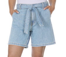 Tommy Hilfiger Women's Cotton High Rise Belted Denim Short picture