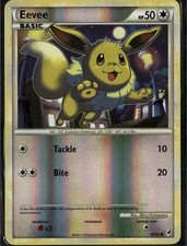Eevee Common Call of Legends 56/95 Colorless Reverse Holo Pokemon Card picture