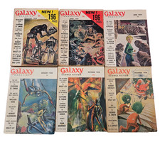 Galaxy Science Fiction LOT of 6 Issues 1959 Vintage Pulp Sci-Fi Magazines picture