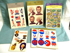 Vintage Hallmark lot patriotic stickers/seals sheets and booklets New picture