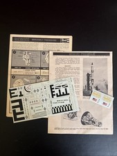 Revell 1965 Gemini Model Kit  1835:300 1/24 Instructions Decals Original picture