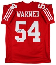 Fred Warner Authentic Signed Red Pro Style Jersey Autographed BAS picture
