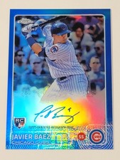 2015 Topps Chrome JAVIER BAEZ Rookie RC auto autograph blue refractor /150 #ARJB picture