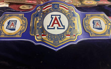 New Arizona Wildcat Wrestling Championship Legacy Title Belt Adult Size 2mm ZINC picture