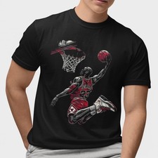 Retro Jordan 23 Basketball Dunk T-Shirt Vintage Air Sports Tee Streetwear Gift picture