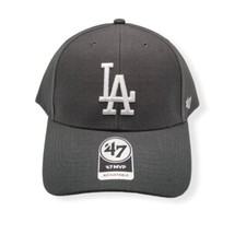 '47 Los Angeles Dodgers MVP Charcoal/White Logo Adjustable Strap Hat Cap picture