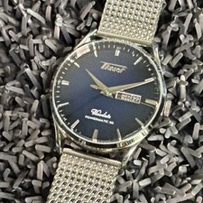 Tissot Visodate Powermatic 80 Auto Blue Dial Day-Date Mesh Band Box Papers picture