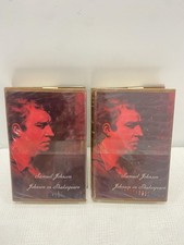 Vintage 1968 Johnson On Shakespeare Samuel Johnson NY Univ HC Red 2 Vol Set picture