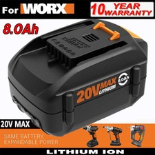 for WORX WA3520 WA3525 WA3571 20V Power Share PRO 8.0AH High Capacity Battery-SR picture