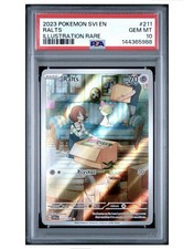 RALTS 2023 POKEMON SCARLET & VIOLET ILLUSTRATION RARE 211/198 PSA 10- CLEAN picture
