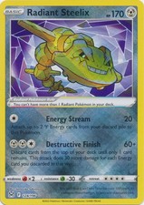 Holo Radiant Steelix 124/196 Radiant Rare SWSH11: Lost Origin picture