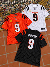 Nike Cincinnati Bengals Joe Burrow #9 Jersey Captain All Sizes All Colors picture