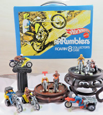 Lot of 8 Assorted Vintage Mattel Hot Wheels RRRumblers w/ #5847 Carrying case picture