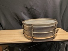 RARE Vintage 1920s Leedy Utility Model Snare Drum – 6-Lug Closet Fin picture