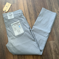 Tailor Vintage NWT Mens 36x32 Grey Gray Nylon Pants Performance Canaan Slim Fit picture