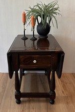Vtg Ethan Allen Old Tavern Pine Dropleaf End Table Side Table (EA-115) Farmhouse picture