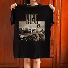 Rush Permanent Waves 1980 Progressive Rock Album Black Graphic T-Shirt picture