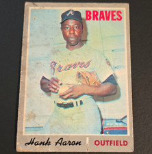 Topps 1970 Hank Aaron Atlanta Braves #500 Base Set MLB Baseball Card picture