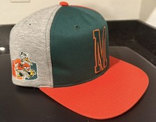 Vintage Miami Hurricanes Starter Vintage NCAA Snapback Sports Hat Cap FL picture