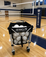 Large Volleyball Cart With Wheels Portable Collapsible For Indoor Or Outdoor Use picture