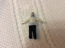 Antique Vintage German Bique/China Shoulder Head Dollhouse Male Doll picture