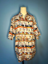Reyn Spooner RARE Men's M Cotton Short Sleeve Button-Up Chef Shashimi picture