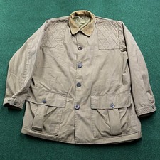 Vintage 50S 60S Orvis Fly Fishing Jacket Mens L Beige Tackle Light Game Coat USA picture