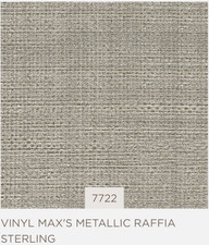 Phillip Jeffries Max’s Metallic Raffia Wallpaper Sterling (30 Yards x 52