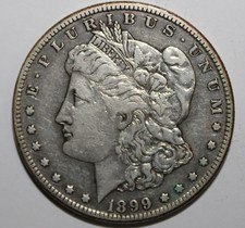 1899-S Morgan Silver Dollar $1 90% Silver SF Mint Coin picture