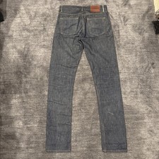 GUSTIN #68 THE 1968 Slim Fit Selvedge Raw Blue Denim Jeans 31x36 California picture