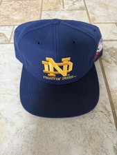 1990s Notre Dame IRISH Sports Specialties Snap Back HAT NEW.  Store Tags Missing picture