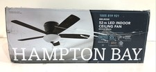 Hampton Bay Melrose 52 in. Indoor LED Hugger Bronze Dry Rated Ceiling Fan picture
