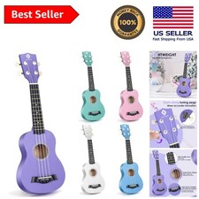 Beginner-Friendly 21-Inch Purple Soprano Ukulele - Lightweight & Portable picture